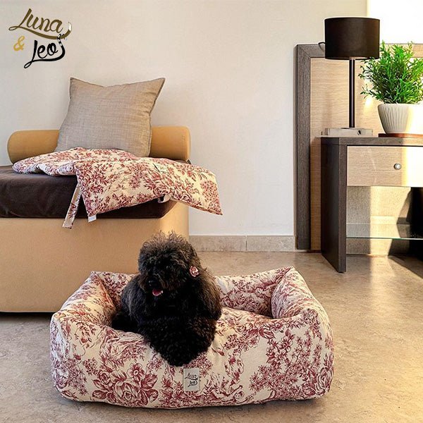 犬猫用ベッド Leo & Luna - トワルドジュイコレクション | エレガントで爪のひっかけに強い生地使用|犬猫用ベッド|犬猫用ベッド Leo & Luna - トワルドジュイコレクション | エレガントで爪のひっかけに強い生地使用|犬猫用ベッド