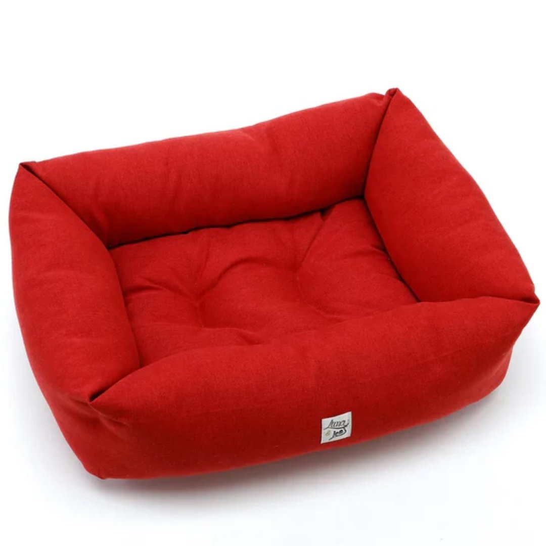 犬用ベッド｜Leo & Lunaシッタスカーレッド｜最高のクッション性｜10年