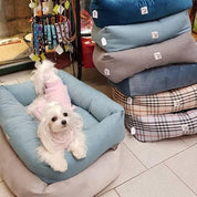 犬猫用ベッド Leo & Luna シッタコレクション アクアグリーン| 快適・スタイリッシュでインテリアにも最適|犬猫用ベッド