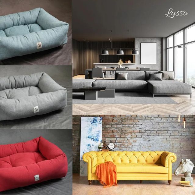 犬猫用ベッド Leo & Luna シッタコレクション ディムグレー | 快適・スタイリッシュでインテリアにも最適|犬猫用ベッド