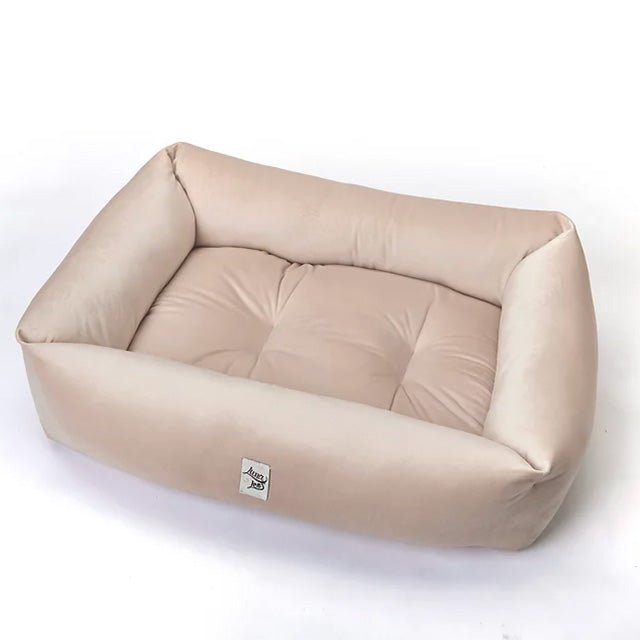 犬猫ベッド Leo & Luna (レオエルナ) ペット用ベッド ベルベット アイボリーベルベット|ペット・ペット用品>ペット用品>犬用品>犬用ベッド|