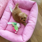 犬猫ベッド Leo & Luna フィオレコレクション チェリーピンク | 丈夫なクッションと可愛いカラー|犬用ベッド