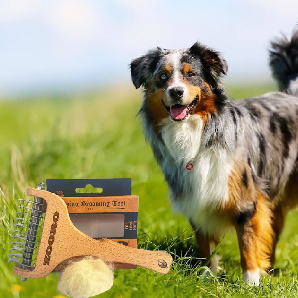 犬猫の抜け毛取り - ZOORO 長毛用 グルーミングコーム|ペット用品グルーミング用品|犬猫の抜け毛取り - ZOORO 長毛用 グルーミングコーム ロングタイプ | プロ仕様のペット用ブラシ|ペット用品グルーミング用品