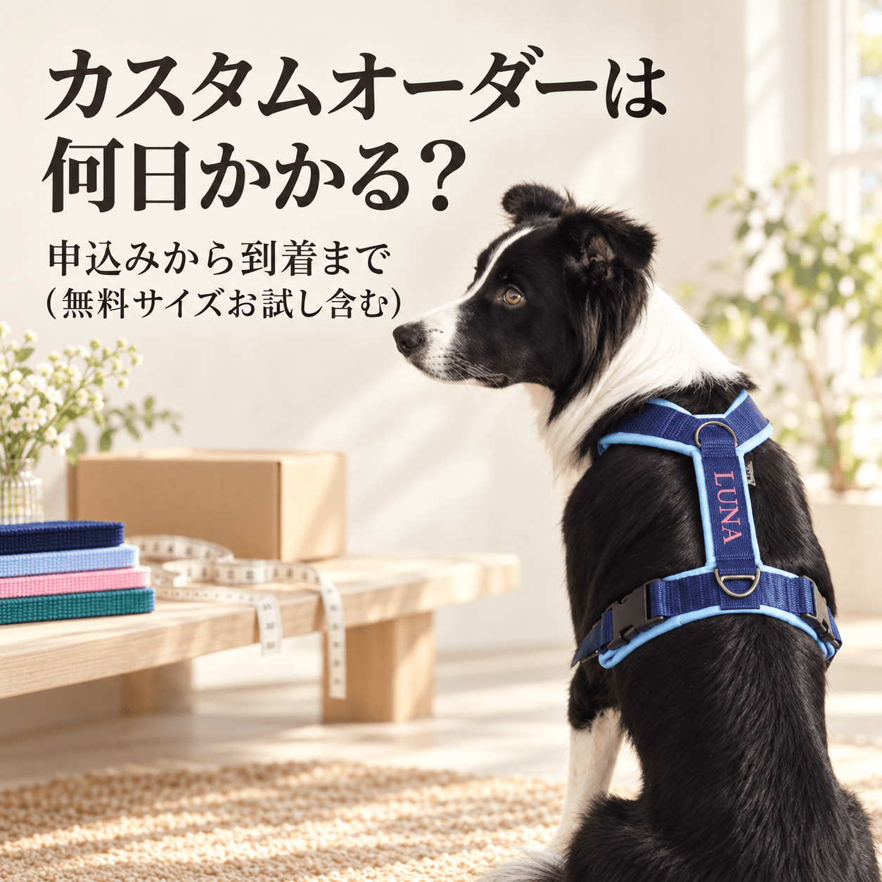 15 カスタムオーダーは何日かかる？｜申込みから到着まで（無料サイズお試し含む） - Alice's Dog & Cat