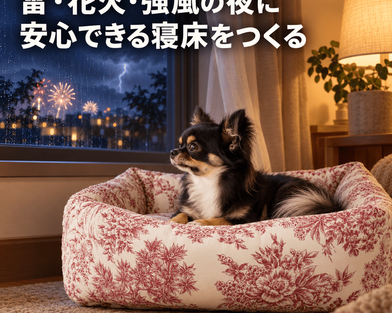 18雷・花火・強風の夜に｜安心できる寝床をつくる - Alice's Dog & Cat