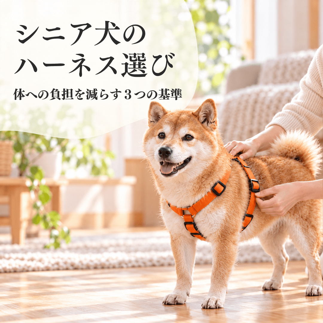 シニア犬のハーネス選び｜体への負担を減らす3つの基準 - Alice's Dog & Cat
