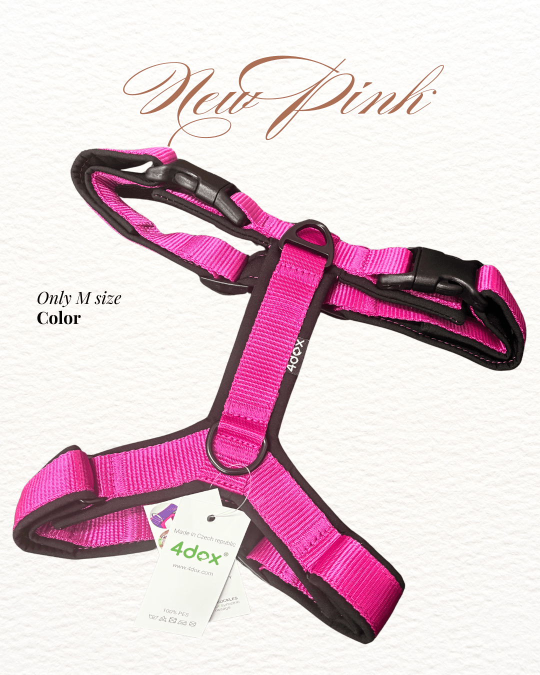 待望の再入荷！4doxハーネス Mサイズ「ニューピンク」カラー入荷のお知らせ - Alice's Dog & Cat