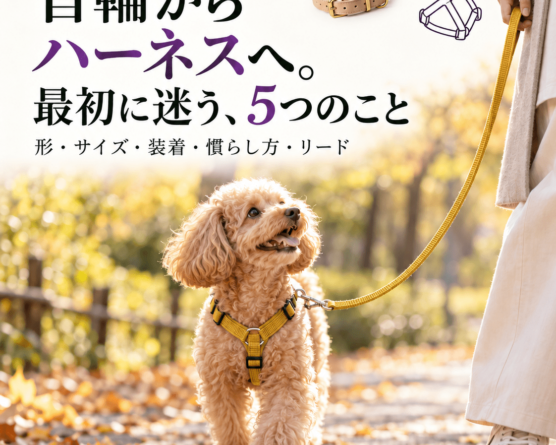 首輪からハーネスへ替えるとき｜最初に迷う5つのこと - Alice's Dog & Cat