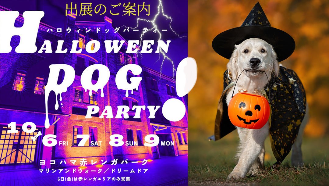 【出展のご案内】横浜 BAY WALK MARKET 2023 ハロウィンドッグパーティー10月7日8日9日 - Alice's Dog & Cat