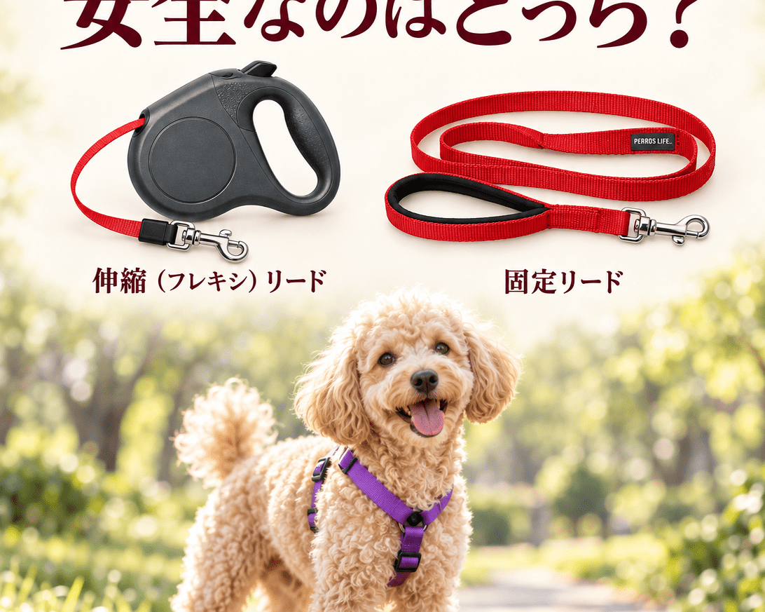 伸縮（フレキシ）リードと固定リード、安全なのはどっち？ - Alice's Dog & Cat
