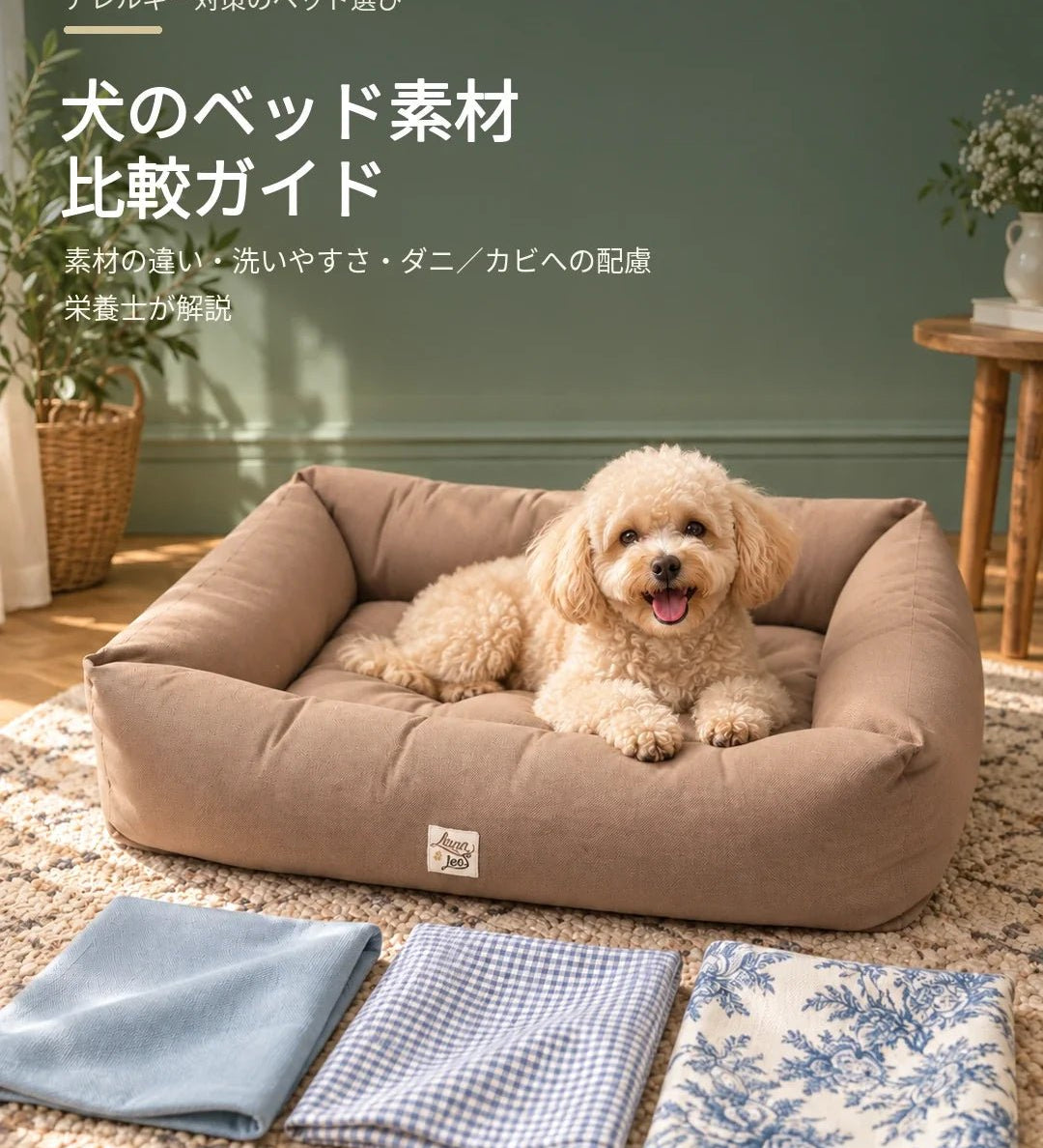 犬のベッド素材比較ガイド｜アレルギー対策の観点から栄養士が解説 - Alice's Dog & Cat