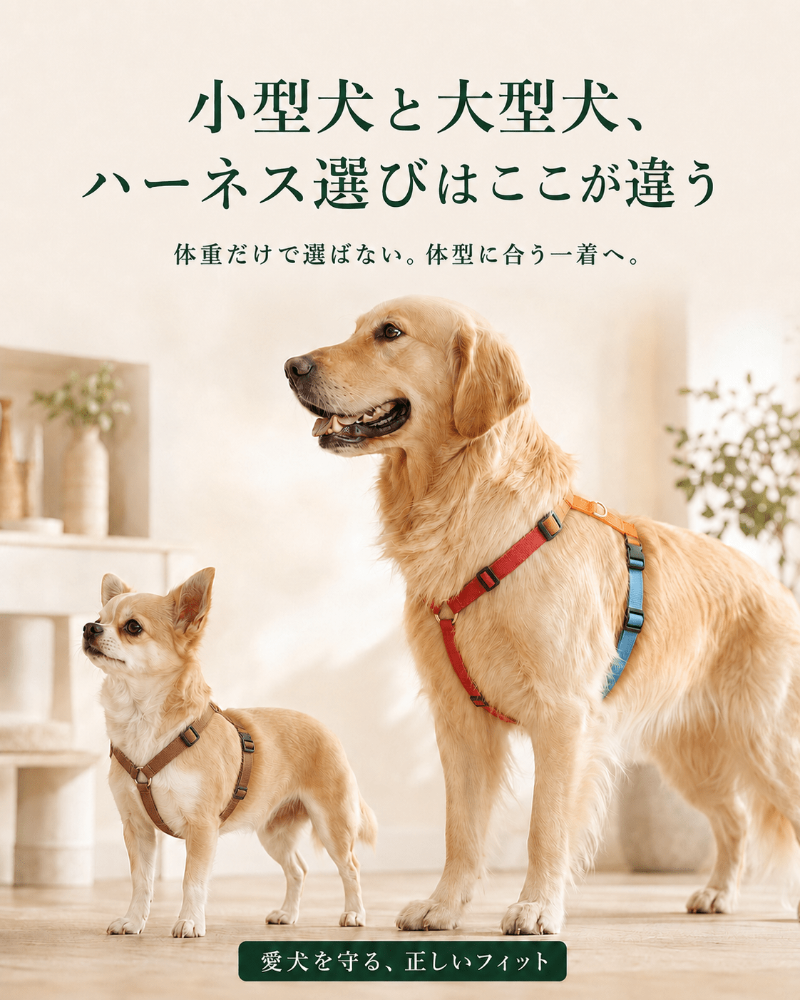 小型犬と大型犬、ハーネス選びはここが違う - Alice's Dog & Cat