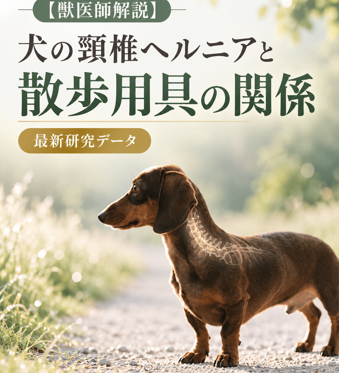 【獣医師解説】犬の頸椎ヘルニアと散歩用具の関係｜最新研究データ - Alice's Dog & Cat