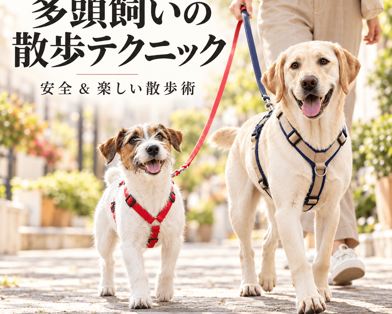 多頭飼いの散歩テクニック｜プロトレーナーが教える安全 & 楽しい散歩術 - Alice's Dog & Cat