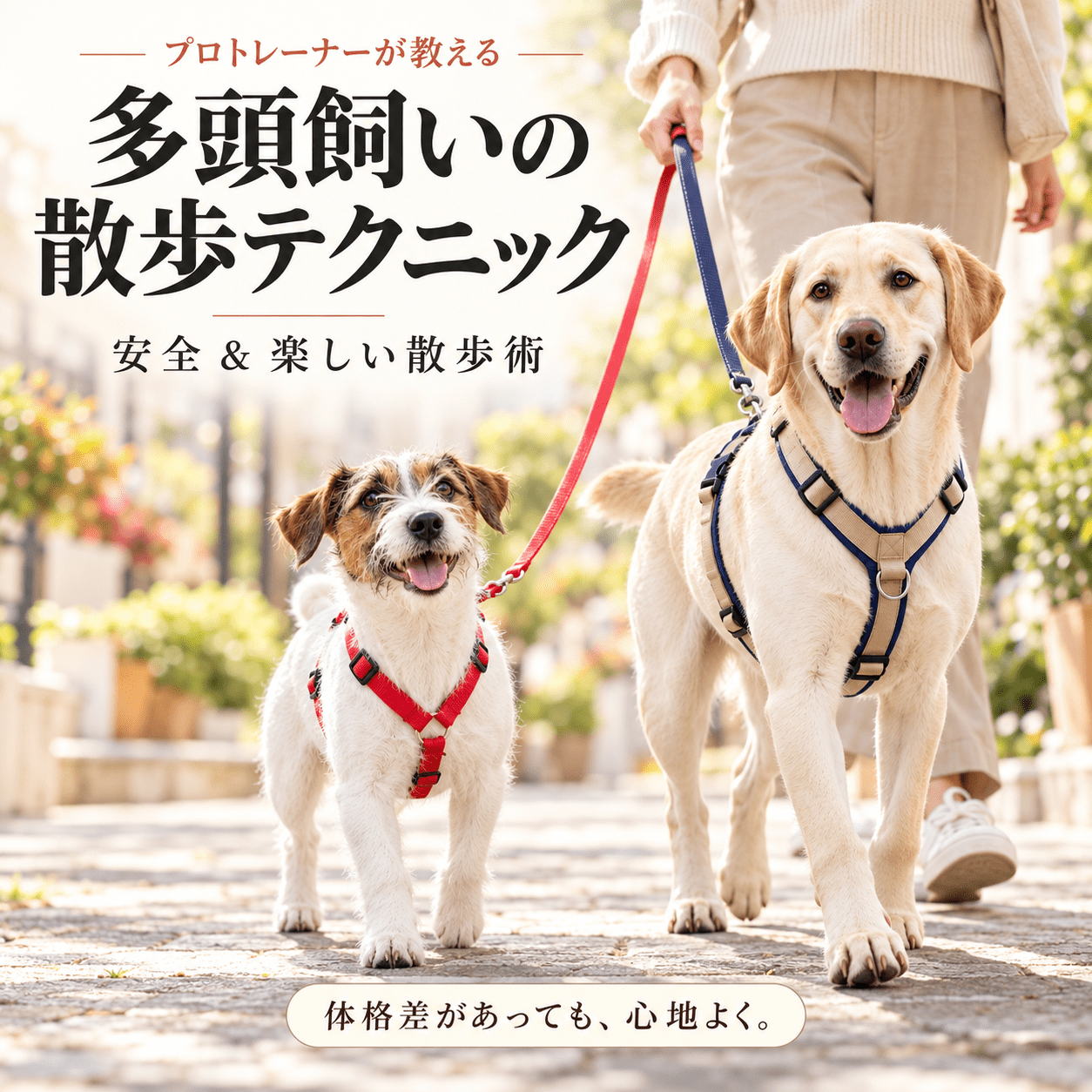 多頭飼いの散歩テクニック｜プロトレーナーが教える安全 & 楽しい散歩術 - Alice's Dog & Cat