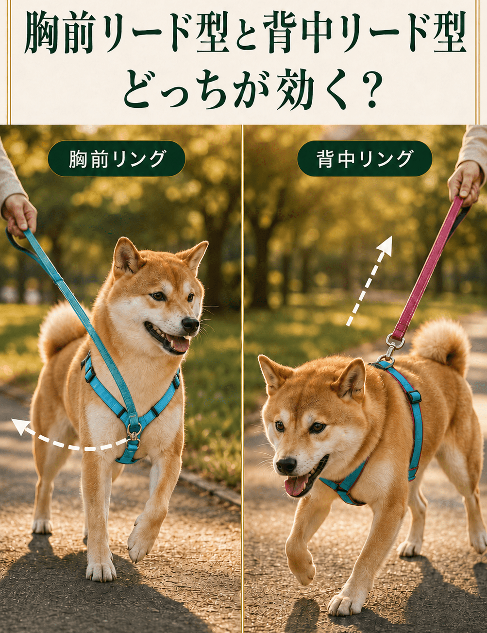 引っ張る犬に。胸前リード型と背中リード型、どっちが効く？ - Alice's Dog & Cat