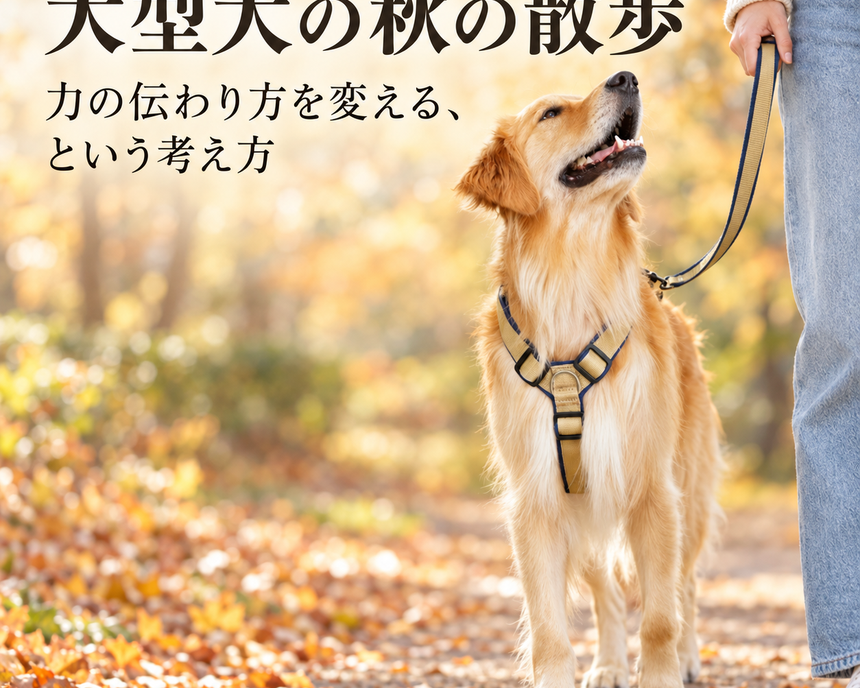 大型犬の秋の散歩｜力の伝わり方を変える、という考え方 - Alice's Dog & Cat