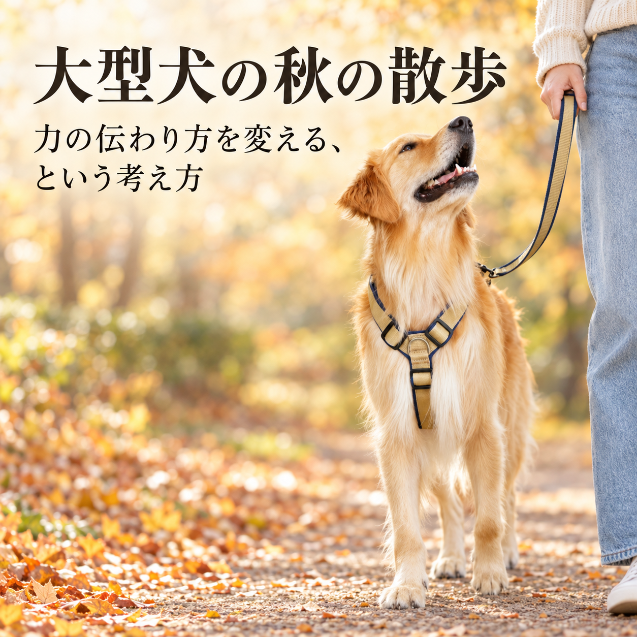 大型犬の秋の散歩｜力の伝わり方を変える、という考え方 - Alice's Dog & Cat