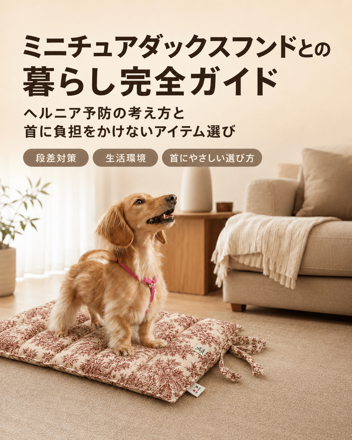 ミニチュアダックスフンドとの暮らし完全ガイド｜ヘルニア予防の考え方と首に負担をかけないアイテム選び - Alice's Dog & Cat