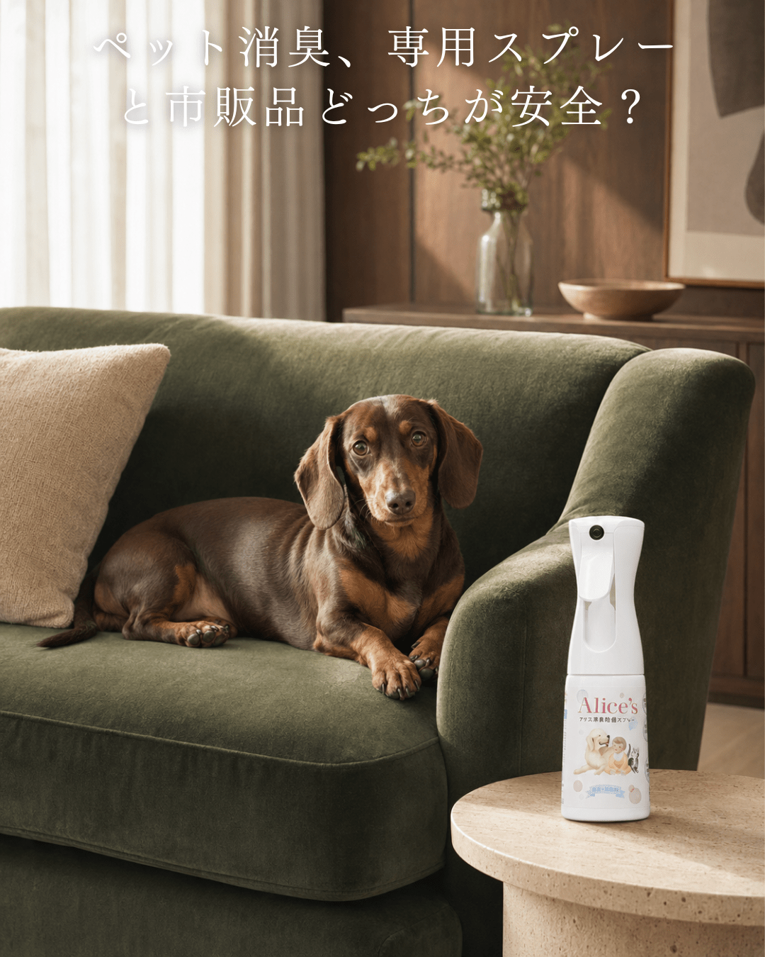 ペット消臭、専用スプレーと市販品どっちが安全？ - Alice's Dog & Cat