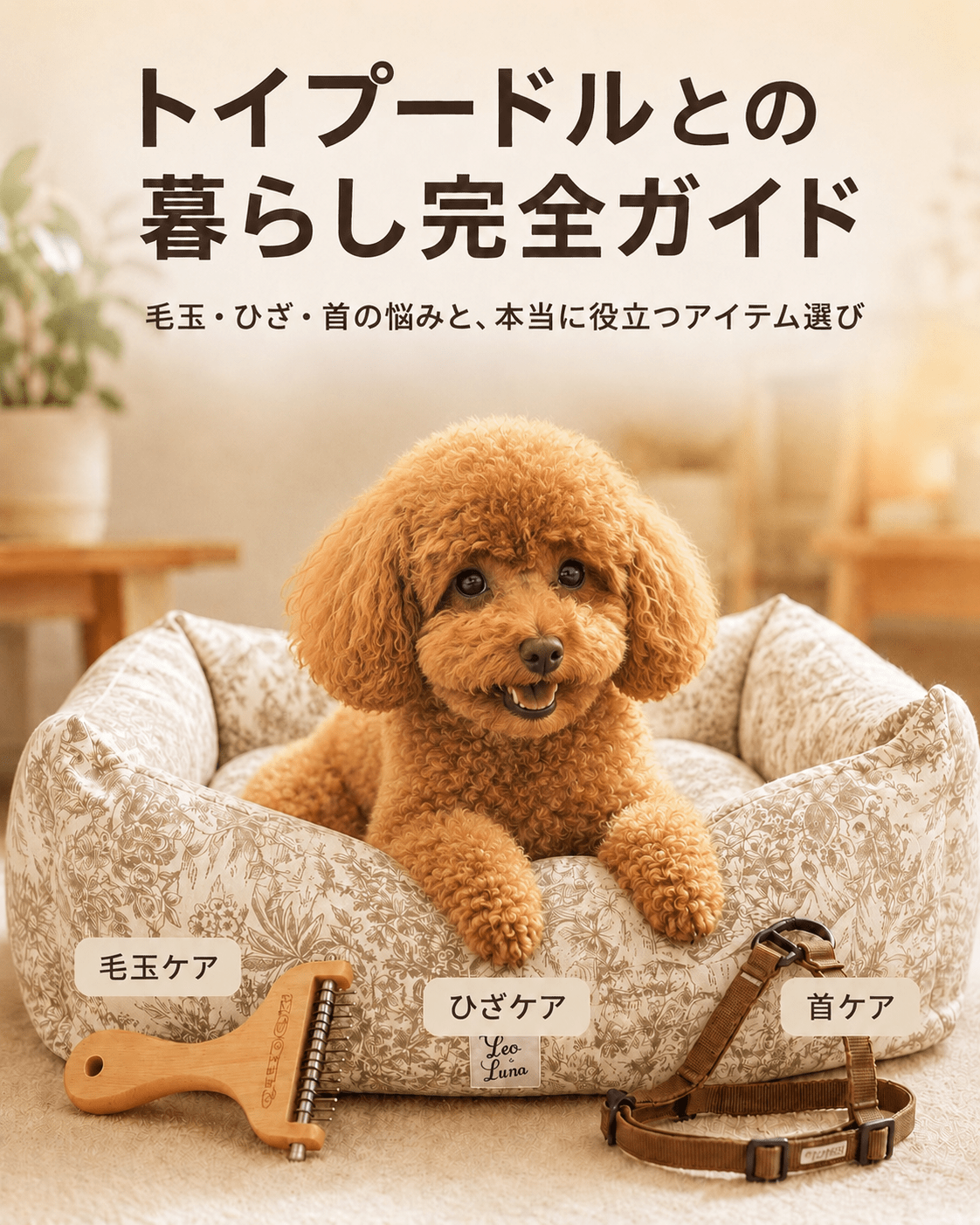 トイプードルとの暮らし完全ガイド｜毛玉・ひざ・首の悩みと本当に役立つアイテム選び - Alice's Dog & Cat