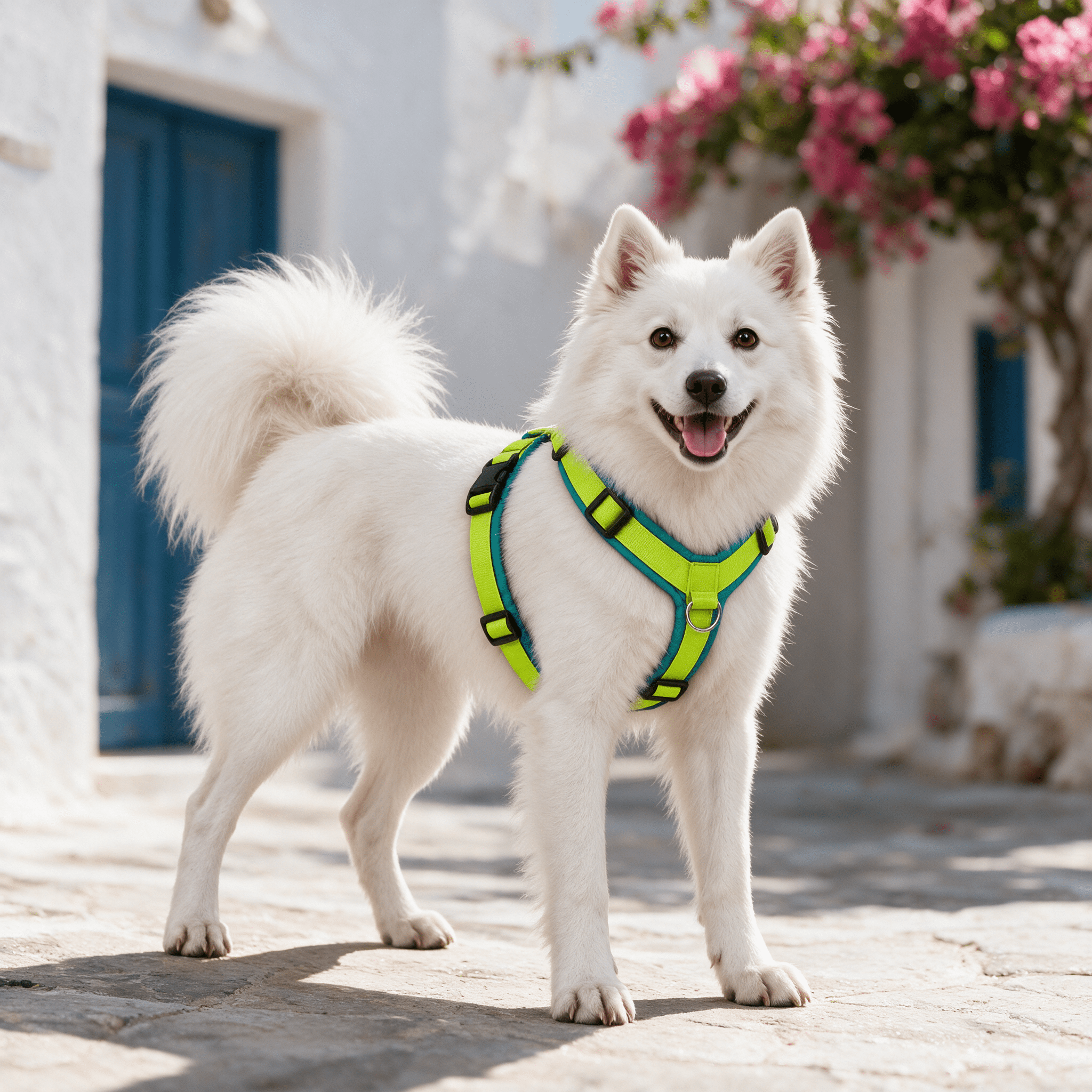 犬用ハーネス 4dox コンフォートプラス ライム｜引っ張りに強い全体パッド・3リング チェコ製｜ペット・ペット用品>ペット用品>ペット用首輪・ハーネス｜犬用ハーネス 4dox コンフォートプラス ライム｜引っ張りに強い全体パッド・3リング チェコ製