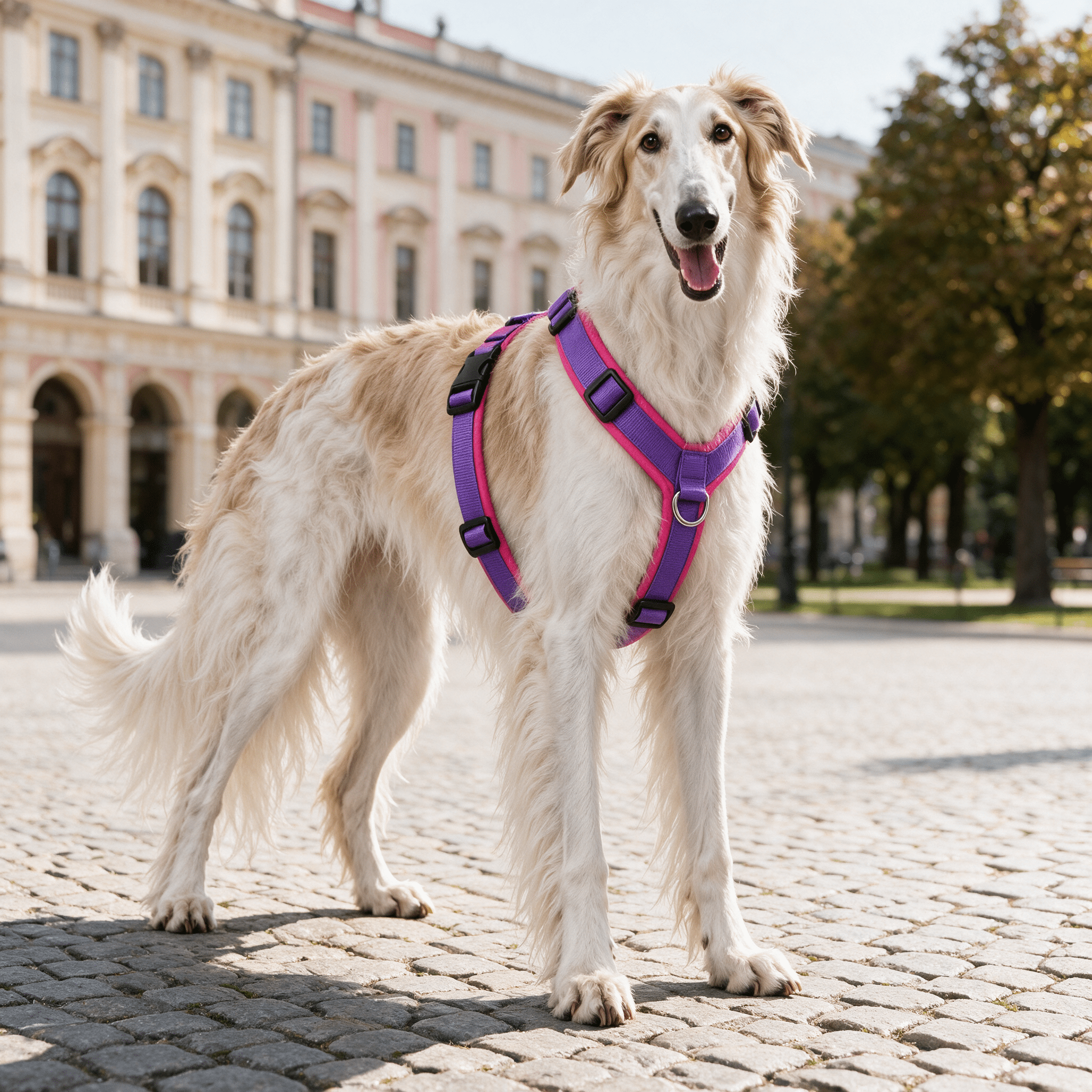 犬用ハーネス 4dox コンフォートプラス パープル｜引っ張りに強い全体パッド・3リング チェコ製｜ペット・ペット用品>ペット用品>ペット用首輪・ハーネス｜犬用ハーネス 4dox コンフォートプラス パープル｜引っ張りに強い全体パッド・3リング チェコ製