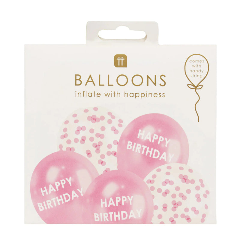 Talking Tables Pink Happy Birthday Confetti Balloons 