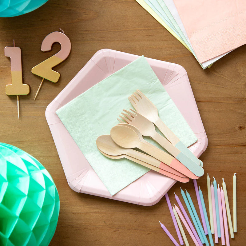 Talking Tables Rose Gold Dipped Number Candle 
