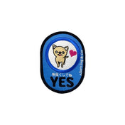 犬用 Alice's Dog & Cat メッセージワッペン - YES | 散歩中に愛犬を守る｜犬猫お出かけ用｜犬用 メッセージワッペン - YES 仲良くしてね | 散歩中に愛犬を守る｜犬猫お出かけ用