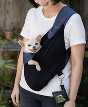 犬用スリング Kangapooch 抱っこ紐 小型犬 電車 通院 飛び出し防止ボタン付｜ドッグスリング｜犬用スリング Kangapooch 抱っこ紐 小型犬 電車 通院 飛び出し防止ボタン付
