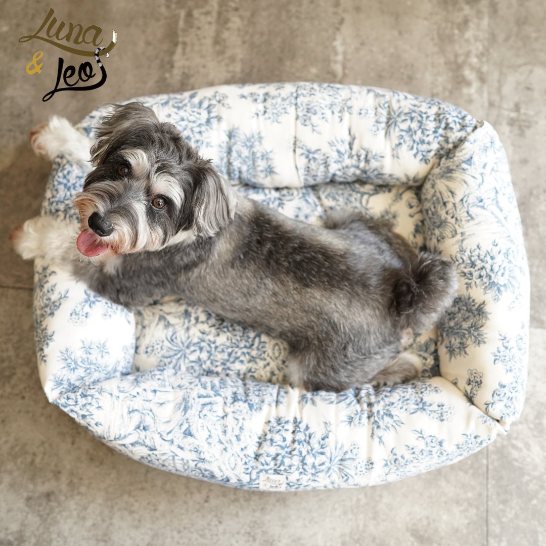 犬猫用ベッド Leo & Luna - トワルドジュイコレクション | エレガントで爪のひっかけに強い生地使用