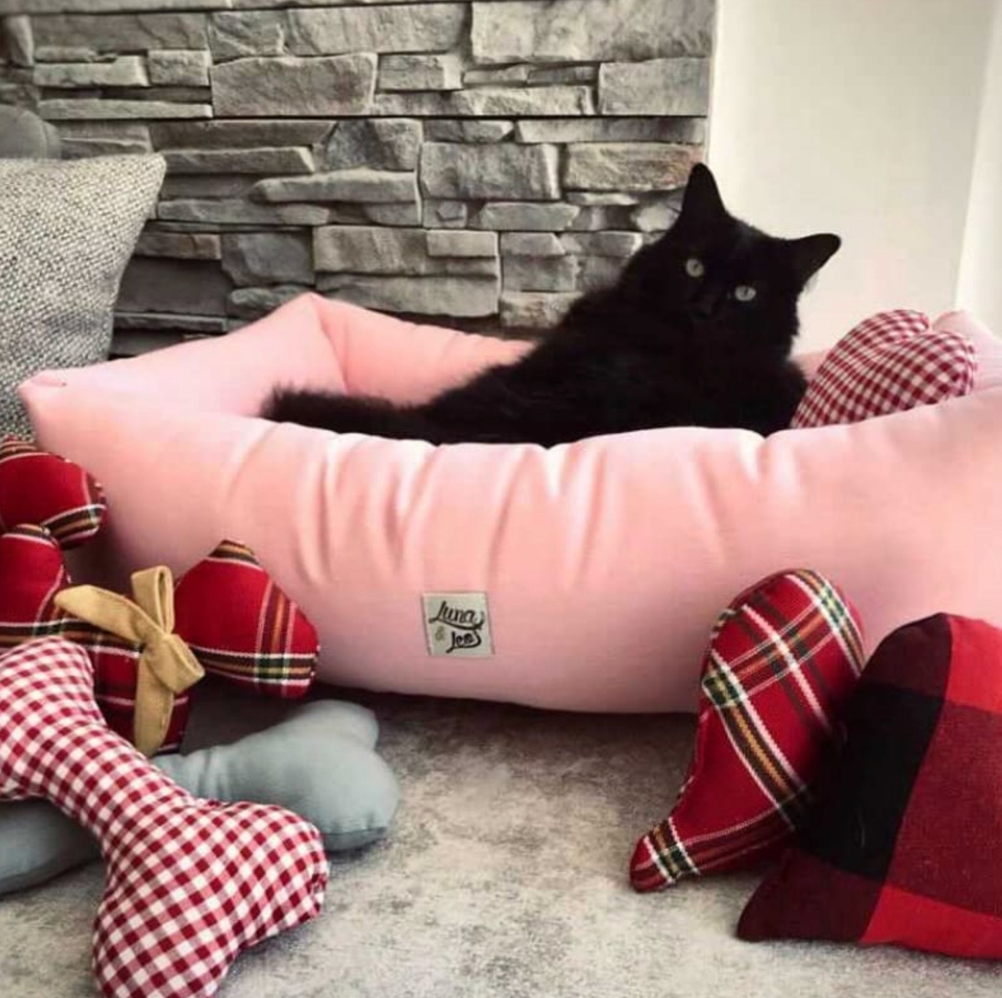 犬猫用おもちゃ | Leo & Luna ボーン型トイ – 丈夫で安全、遊び心満点