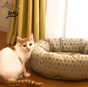 犬猫ベッド Leo & Luna (レオエルナ) ペット用ベッド チェルキオ ブロンド｜ベッド｜猫ベッド 丸型 Leo & Luna (レオエルナ) ペット用ベッド