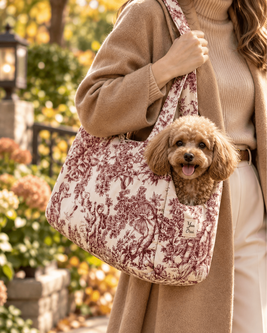 犬猫用 キャリーバッグ カバーあり Leo & Luna トワルドジュイコレクション｜犬用バッグ｜犬猫用 キャリーバッグ カバーあり Leo & Luna トワルドジュイコレクション