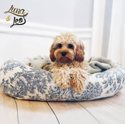 犬猫用ベッド Leo & Luna - トワルドジュイコレクション | エレガントで爪のひっかけに強い生地使用｜犬猫用ベッド｜犬用ベッド 猫用ベッド Leo & Luna トワルドジュイ XS, S, M, L, XL, XXLサイズ/ 4カラー 高級 おしゃれ