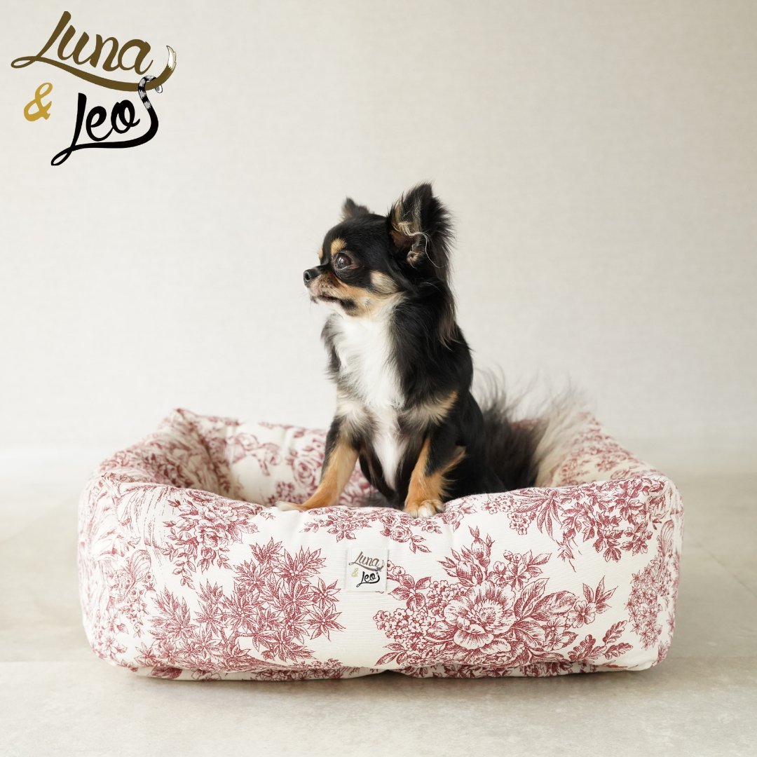 犬猫用ベッド Leo & Luna - トワルドジュイコレクション | エレガントで爪のひっかけに強い生地使用