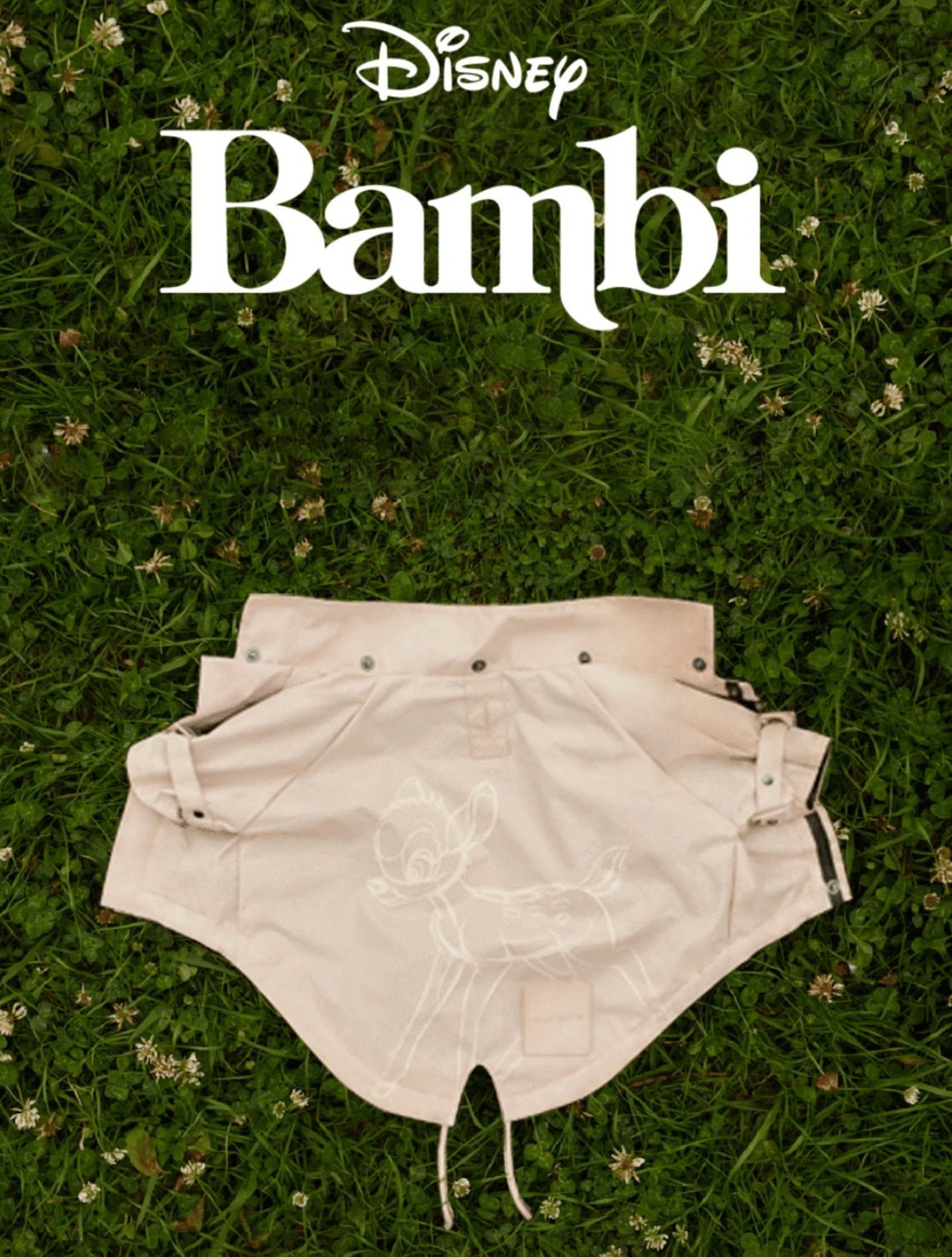 Maxbone x Disney Bambi 犬用レインコート｜おしゃれ・撥水性抜群｜雨