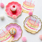 Talking Tables ローズケーキ型ナプキン｜誕生日パーティー｜犬猫 Talking Tables ローズケーキ型ナプキン｜誕生日パーティー