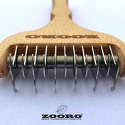 犬猫の抜け毛取り - ZOORO 長毛用 グルーミングコーム｜ペット用品グルーミング用品｜犬猫の抜け毛取り - ZOORO 長毛用 グルーミングコーム ロングタイプ | プロ仕様のペット用ブラシ｜ペット用品グルーミング用品