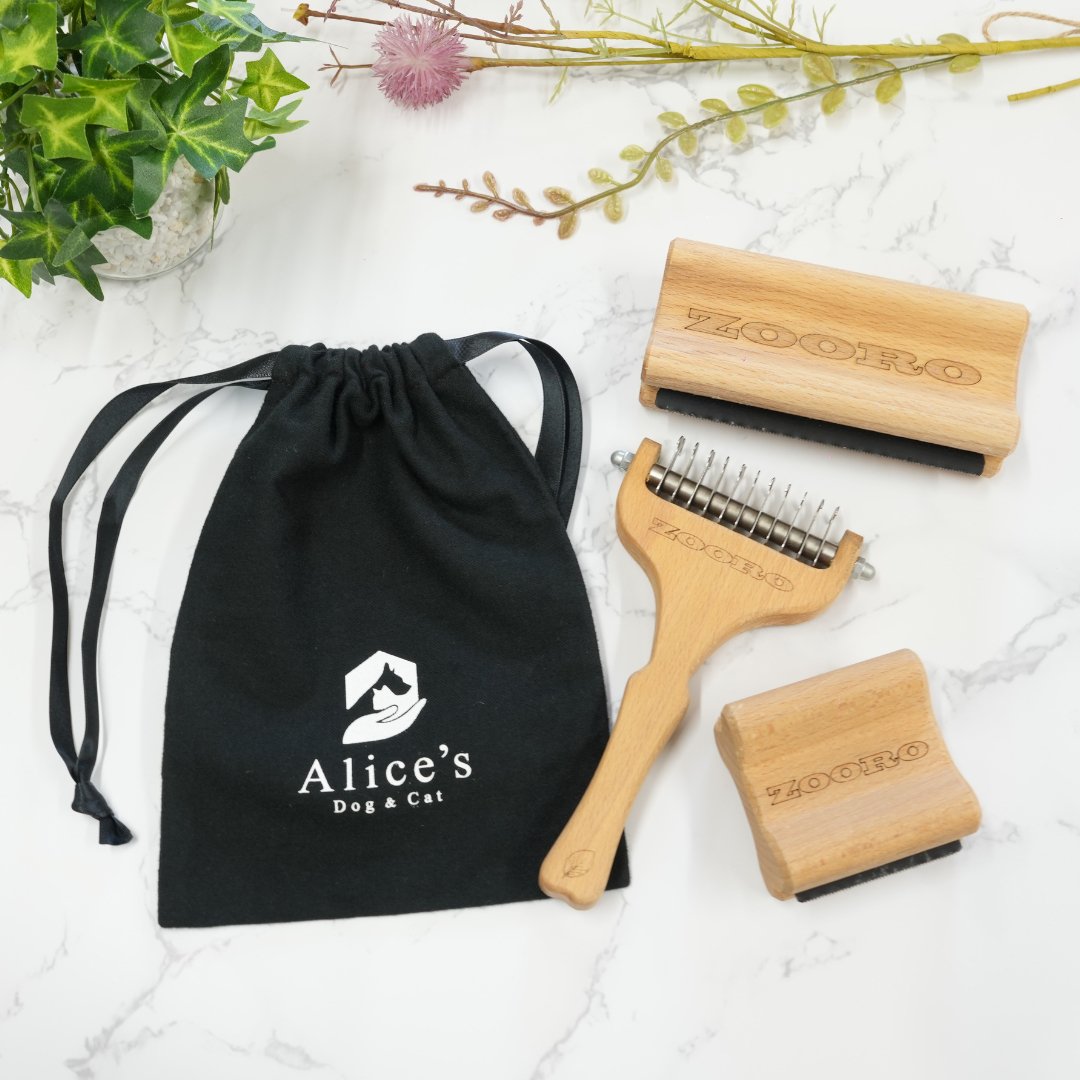 犬猫うさぎ小動物用 ZOOROグルーミングコーム｜短毛種対応｜毛玉予防