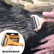 犬猫の抜け毛取り - ZOORO 長毛用 グルーミングコーム｜ペット用品グルーミング用品｜犬猫の抜け毛取り - ZOORO 長毛用 グルーミングコーム ロングタイプ | プロ仕様のペット用ブラシ｜ペット用品グルーミング用品