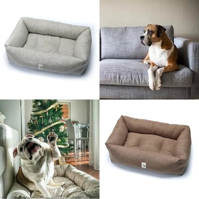 Dog and Cat Bed Leo &amp; Luna Pet Bed Sitter Ice Gray 