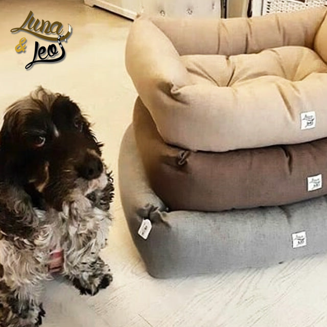 犬猫ベッド Leo & Luna (レオエルナ) ペット用ベッド シッタ グレー
